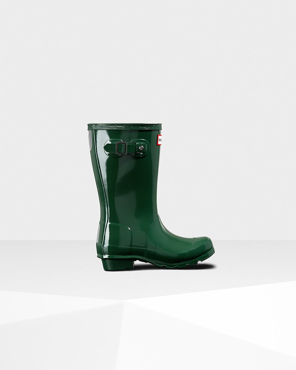 Galochas Hunter Criança Verdes - Original Big Gloss - 21YPLCABE